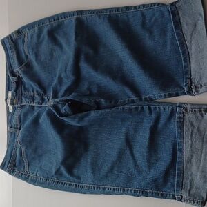 Croft & barrow cuffed capri denim jeans size 14